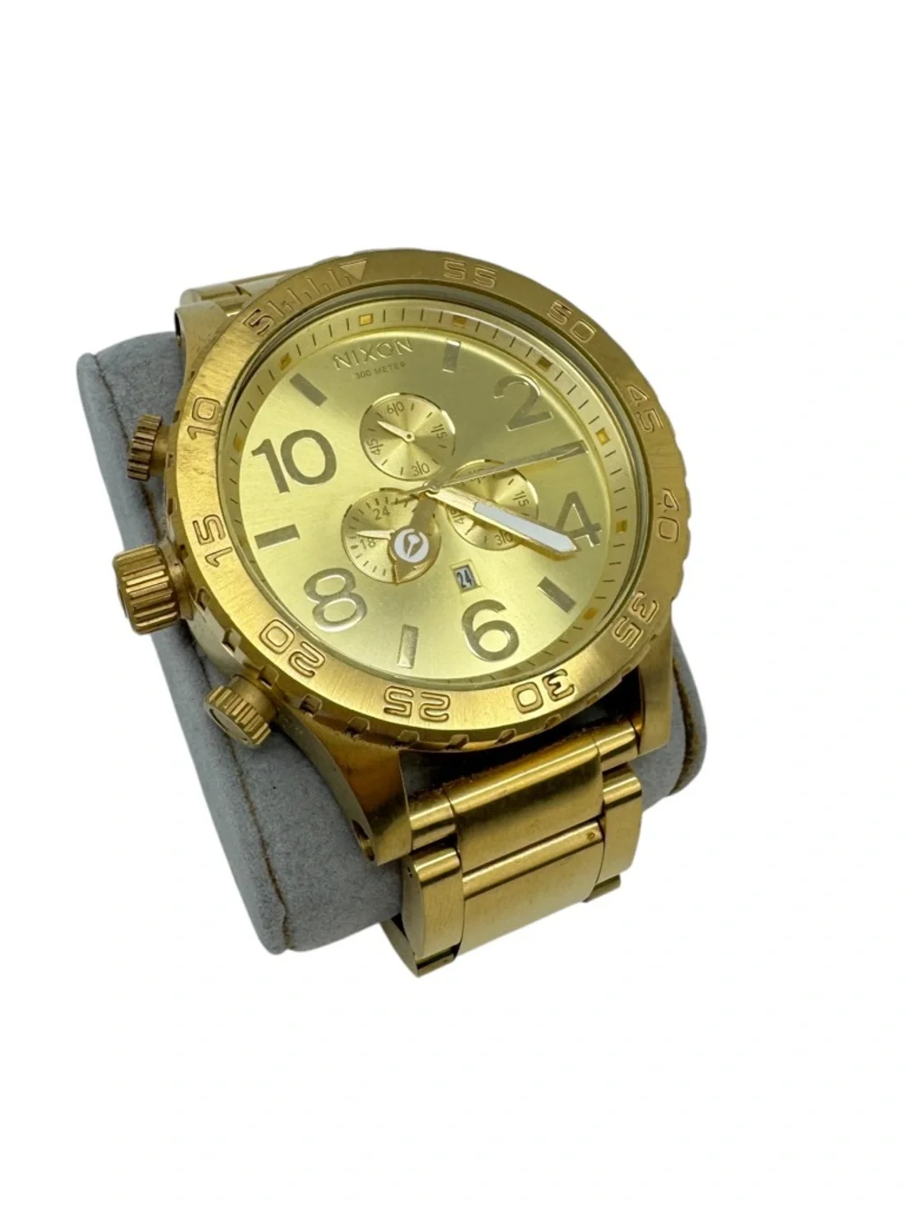 Nixon Men’s 51-30 Chronograph Watch, 51mm All Gold‎ Needs Battery Professional